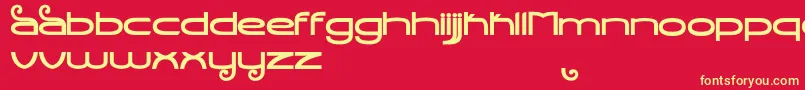 StealthMagnumBold Font – Yellow Fonts on Red Background