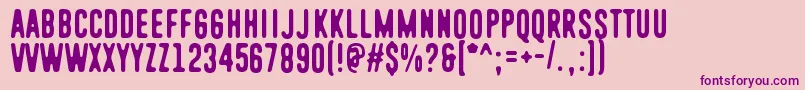 SoulSister Font – Purple Fonts on Pink Background