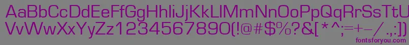 Шрифт EuropeNormal – фиолетовые шрифты на сером фоне