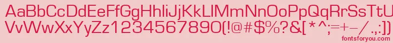 EuropeNormal Font – Red Fonts on Pink Background