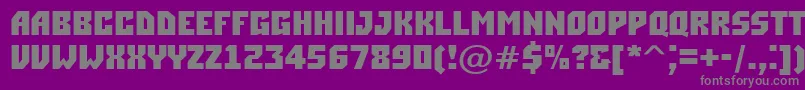 ASimplerBold Font – Gray Fonts on Purple Background
