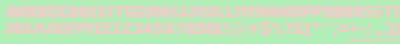 ASimplerBold Font – Pink Fonts on Green Background