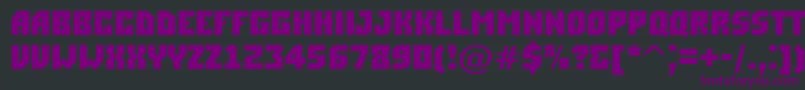 ASimplerBold Font – Purple Fonts on Black Background