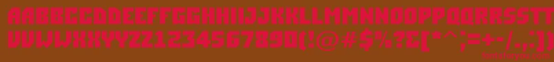 ASimplerBold Font – Red Fonts on Brown Background