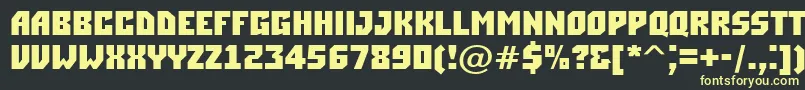 ASimplerBold Font – Yellow Fonts on Black Background