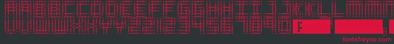 Cosmo Font – Red Fonts on Black Background