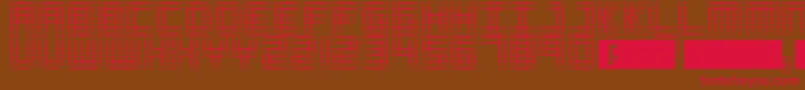 Cosmo Font – Red Fonts on Brown Background