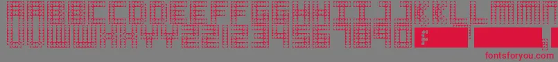 Cosmo Font – Red Fonts on Gray Background