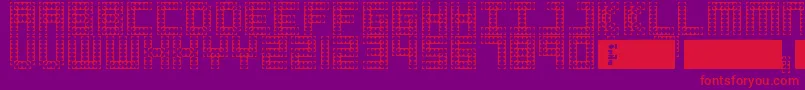 Cosmo Font – Red Fonts on Purple Background