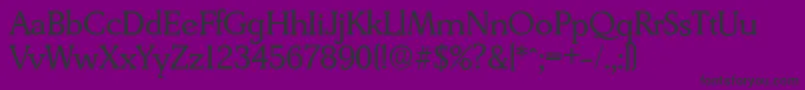 フォントDerringerserialRegular – 紫の背景に黒い文字