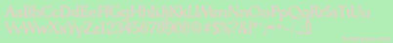 DerringerserialRegular Font – Pink Fonts on Green Background