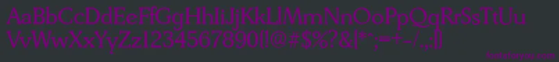 DerringerserialRegular Font – Purple Fonts on Black Background