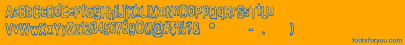 Подробнее о шрифте Mialgia Шрифт Mialgia – синие шрифты на оранжевом фоне