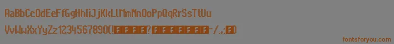 CitaroVoorDubbeleHoogteBreed Font – Brown Fonts on Gray Background
