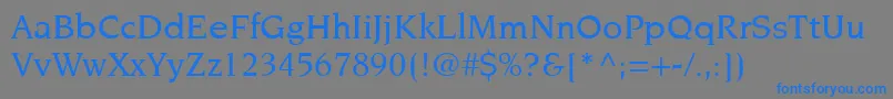 ItcNovareseLtMedium Font – Blue Fonts on Gray Background