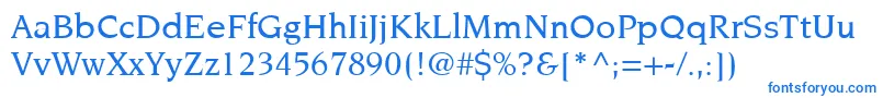 fuente ItcNovareseLtMedium – Fuentes Azules Sobre Fondo Blanco