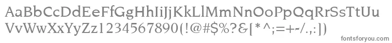 ItcNovareseLtMedium Font – Gray Fonts on White Background