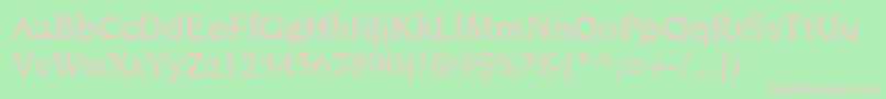 ItcNovareseLtMedium Font – Pink Fonts on Green Background