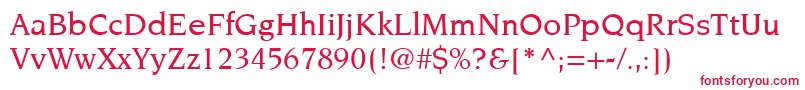 ItcNovareseLtMedium-Schriftart – Rote Schriften