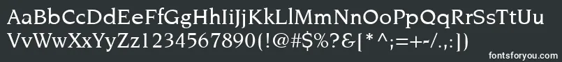 フォントItcNovareseLtMedium – 黒い背景に白い文字