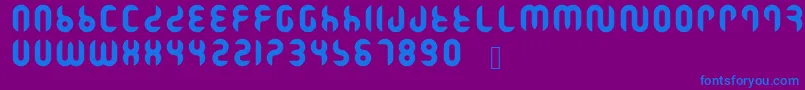 Ramasuri Font – Blue Fonts on Purple Background