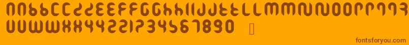 Ramasuri Font – Brown Fonts on Orange Background