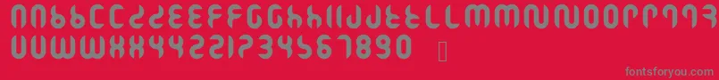 Ramasuri Font – Gray Fonts on Red Background