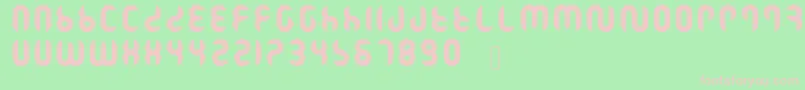 Ramasuri Font – Pink Fonts on Green Background