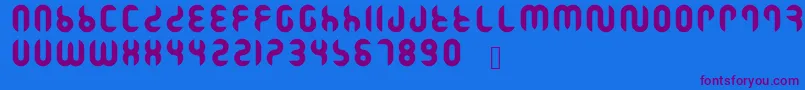 Ramasuri Font – Purple Fonts on Blue Background