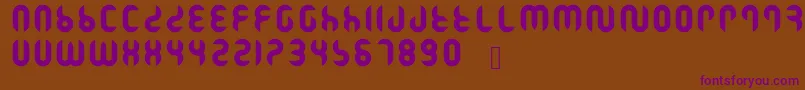 Ramasuri Font – Purple Fonts on Brown Background