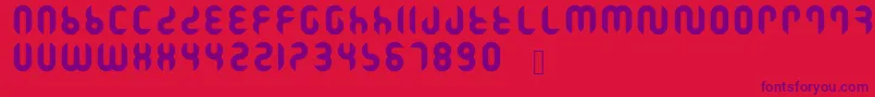 Ramasuri Font – Purple Fonts on Red Background