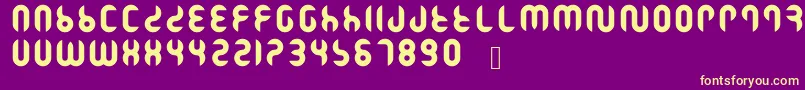 Ramasuri Font – Yellow Fonts on Purple Background