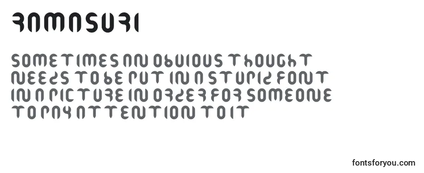 Schriftart Ramasuri