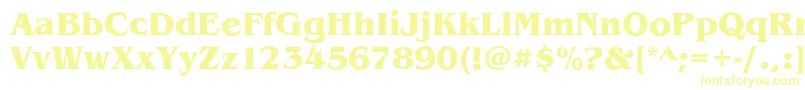 Police BenjaminBoldRegular – polices jaunes
