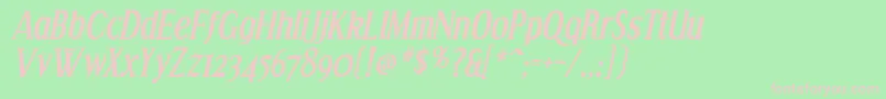 EffloresceBoldItalic Font – Pink Fonts on Green Background