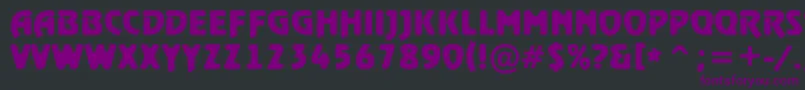 Police RewindertitulrghBold – polices violettes sur fond noir