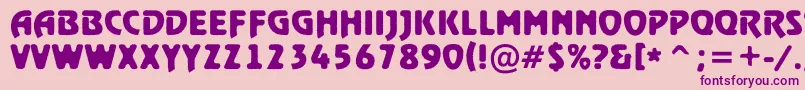 RewindertitulrghBold Font – Purple Fonts on Pink Background