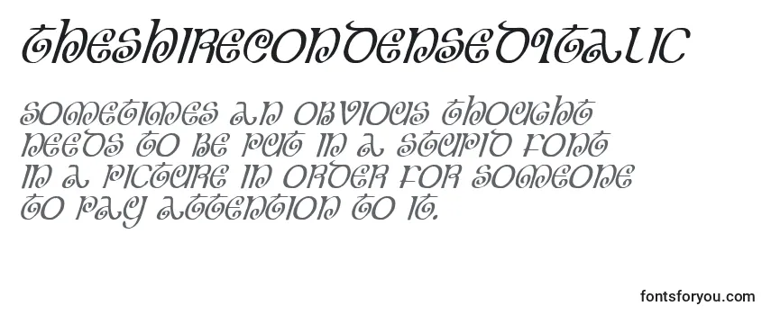 TheShireCondensedItalic Font