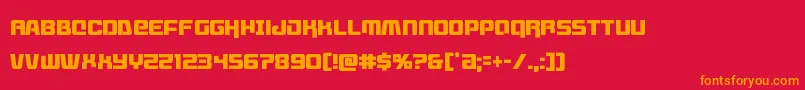 Livewiredcond Font – Orange Fonts on Red Background