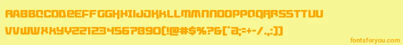 Livewiredcond Font – Orange Fonts on Yellow Background