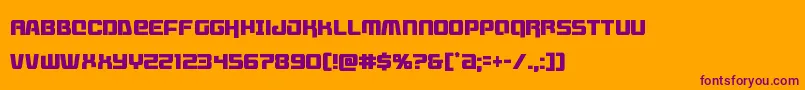 Livewiredcond Font – Purple Fonts on Orange Background