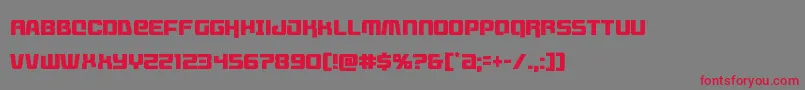 Livewiredcond Font – Red Fonts on Gray Background