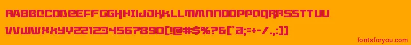 Livewiredcond Font – Red Fonts on Orange Background