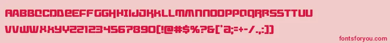 フォントLivewiredcond – ピンクの背景に赤い文字