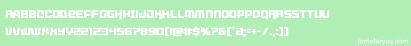 Livewiredcond Font – White Fonts on Green Background