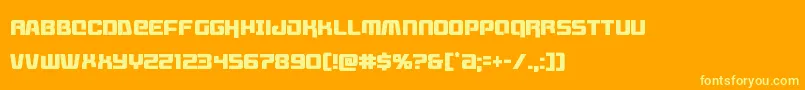 Livewiredcond Font – Yellow Fonts on Orange Background