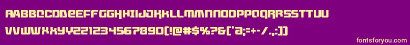 Livewiredcond Font – Yellow Fonts on Purple Background