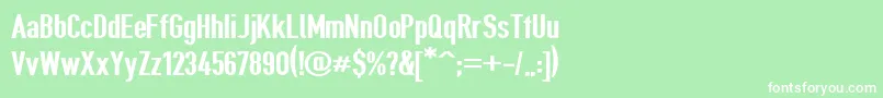 Giveahootexbd Font – White Fonts on Green Background