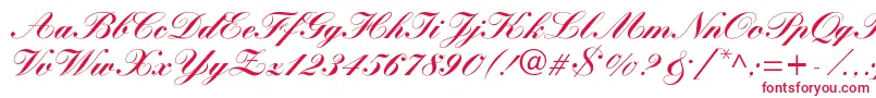 WynnerockscriptBlack Font – Red Fonts on White Background