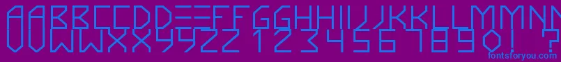 fuente KnarfartfontBold – Fuentes Azules Sobre Fondo Morado